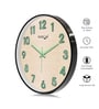 Black Metallic Modern Wall Clock (12.75 Inch)