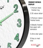 Black Metallic Modern Wall Clock (12.75 Inch)