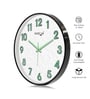 Black Metallic Modern Wall Clock (12.75 Inch)
