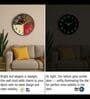 Black Metallic Modern Wall Clock (12.75 Inch)