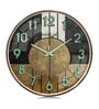 Black Modern Wall Clock With 3D Radium Numbers (12.75 Inch)