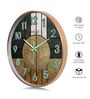 Black Modern Wall Clock With 3D Radium Numbers (12.75 Inch)
