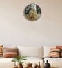 Black Modern Wall Clock With 3D Radium Numbers (12.75 Inch)