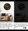 Copper Modern Wall Clock With 3D Radium Numbers (12.75 Inch)