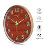 Copper Modern Wall Clock With 3D Radium Numbers (12.75 Inch)