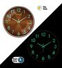Copper Modern Wall Clock With 3D Radium Numbers (12.75 Inch)