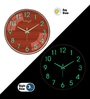 Copper Modern Wall Clock With 3D Radium Numbers (12.75 Inch)