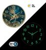 Gold Modern Wall Clock With 3D Radium Numbers (12.75 Inch)