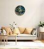 Gold Modern Wall Clock With 3D Radium Numbers (12.75 Inch)
