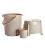 Modern 25 Ltrs Ivory 3 Pc Polypropylene Bucket Set