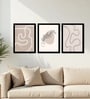 Minimal Line Art Framed Wall Art Set of 3