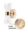 Modern Acrylic LED Wall Light with Golden Base