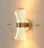 Modern Acrylic LED Wall Light with Golden Base