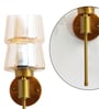 Modern Amber Glass Wall Light