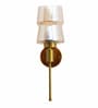 Modern Amber Glass Wall Light
