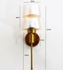 Modern Amber Glass Wall Light