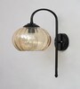Modern Amber Hanging Black Wall Lamp