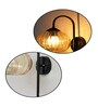 Modern Amber Hanging Black Wall Lamp