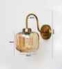 Modern Amber Round Cylinder Glass Wall Lamp