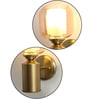 Modern Amber Tinted Jar Glass  Wall Sconce
