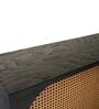 Modern Arch Rattan TV Unit With Storage In Natural Rattan Finish