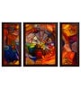 Modern Art MDF Set of 3 Wall Art Panel