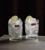 280 ML Modern Art Vintage Embossed Glass Tumbler Set of 4