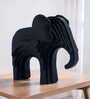 Modern Artefacts Black Elephant Figurine Showpiece