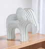 Modern Artefacts White Elephant Figurine Showpiece