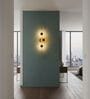 Modern Artistic Wall Light with Golden Accents