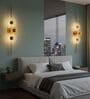 Modern Artistic Wall Light with Golden Accents