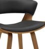 Modern Bar Stool In Brown Finish