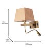Modern Bedside Reading LED Wall Sconce with USB Charger