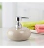 Modern Beige Ceramic Soap Dispenser