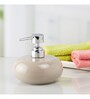 Modern Beige Ceramic Soap Dispenser