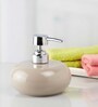 Modern Beige Ceramic Soap Dispenser
