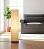 Modern Beige Cylinder Floor Lamp   Stylish Lighting for Living Room & Bedroom