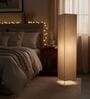 Modern Beige Cylinder Floor Lamp   Stylish Lighting for Living Room & Bedroom
