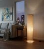 Modern Beige Cylinder Floor Lamp   Stylish Lighting for Living Room & Bedroom