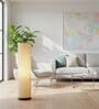 Modern Beige Cylinder Floor Lamp   Stylish Lighting for Living Room & Bedroom