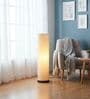 Modern Beige Cylinder Floor Lamp   Stylish Lighting for Living Room & Bedroom