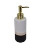 Modern Black & White Ceramic Set of 4 Bath Accessories Set 