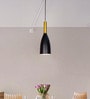 Modern Black and Gold Bottle Pendant Light