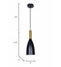 Modern Black and Gold Bottle Pendant Light