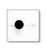 Modern Black and White Circles Set of 2 Canvas Wall Painting Black Frame