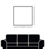 Modern Black and White Circles Set of 2 Canvas Wall Painting Stretch Canvas Frame
