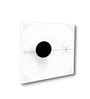 Modern Black and White Circles Set of 2 Canvas Wall Painting White Frame