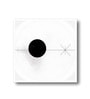 Modern Black and White Circles Set of 2 Canvas Wall Painting White Frame