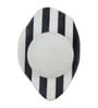 Modern Black and White Marble Wall Sconce with Frosted Glass Globe