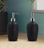 Modern Black Ceramic (Set of 2) Soap Dispensers